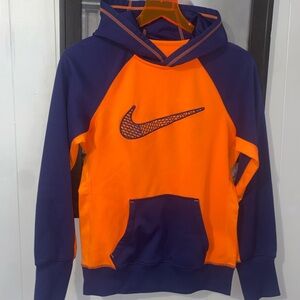 Nike Orange & Blue Dry Fit Hoodie